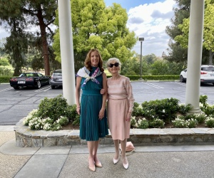 Ava Baldwin with her mother Nora Szechy