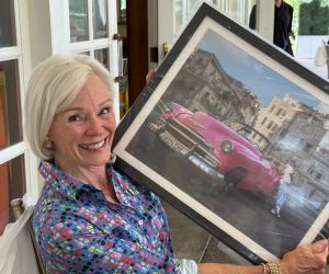 Founding Angel Kathy Goodwin, winner of the Cuba photograph