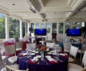 The tables are set for a beautiful afternoon