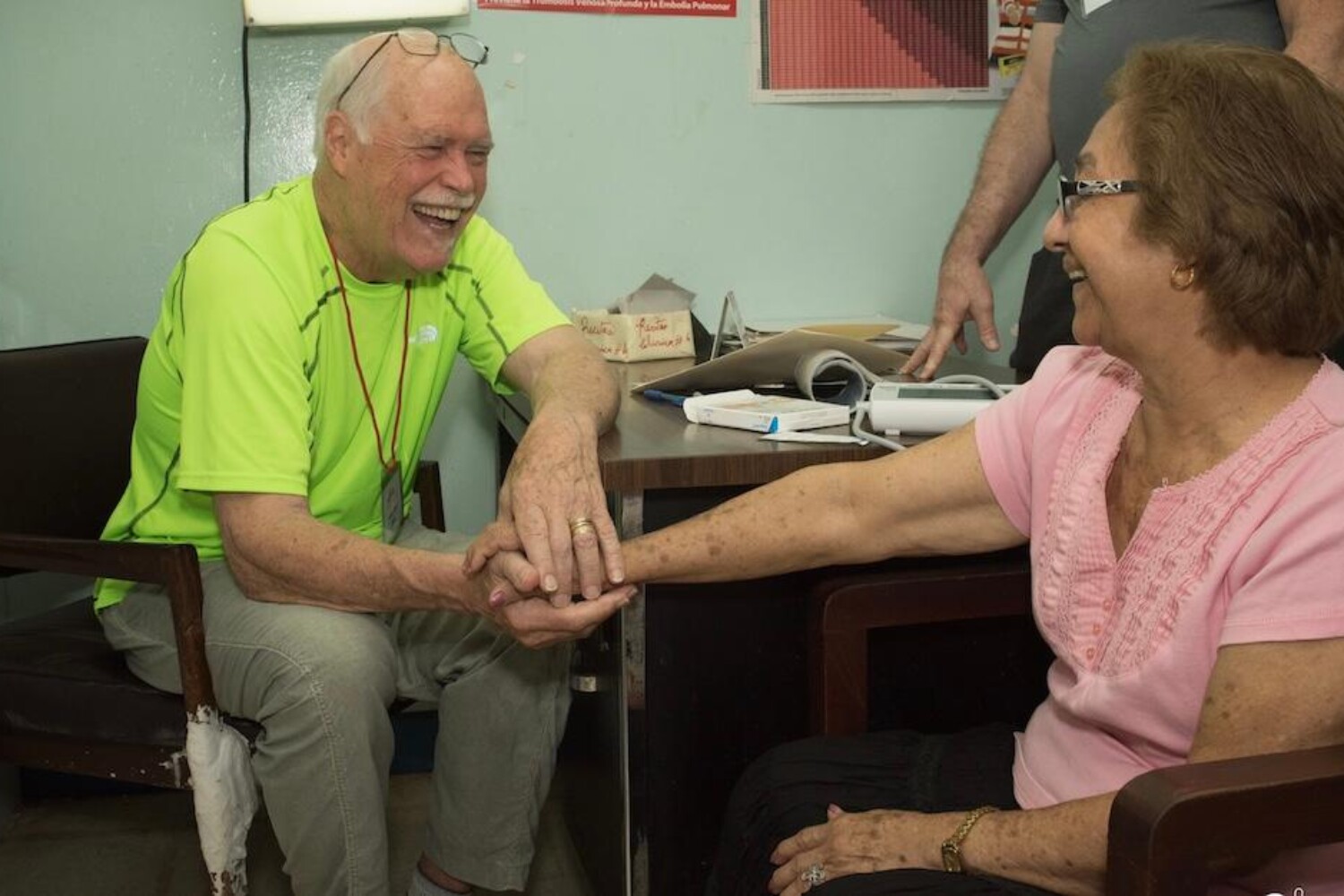 Dr. Dickey Jones during patient screening-Nicaragua 2015