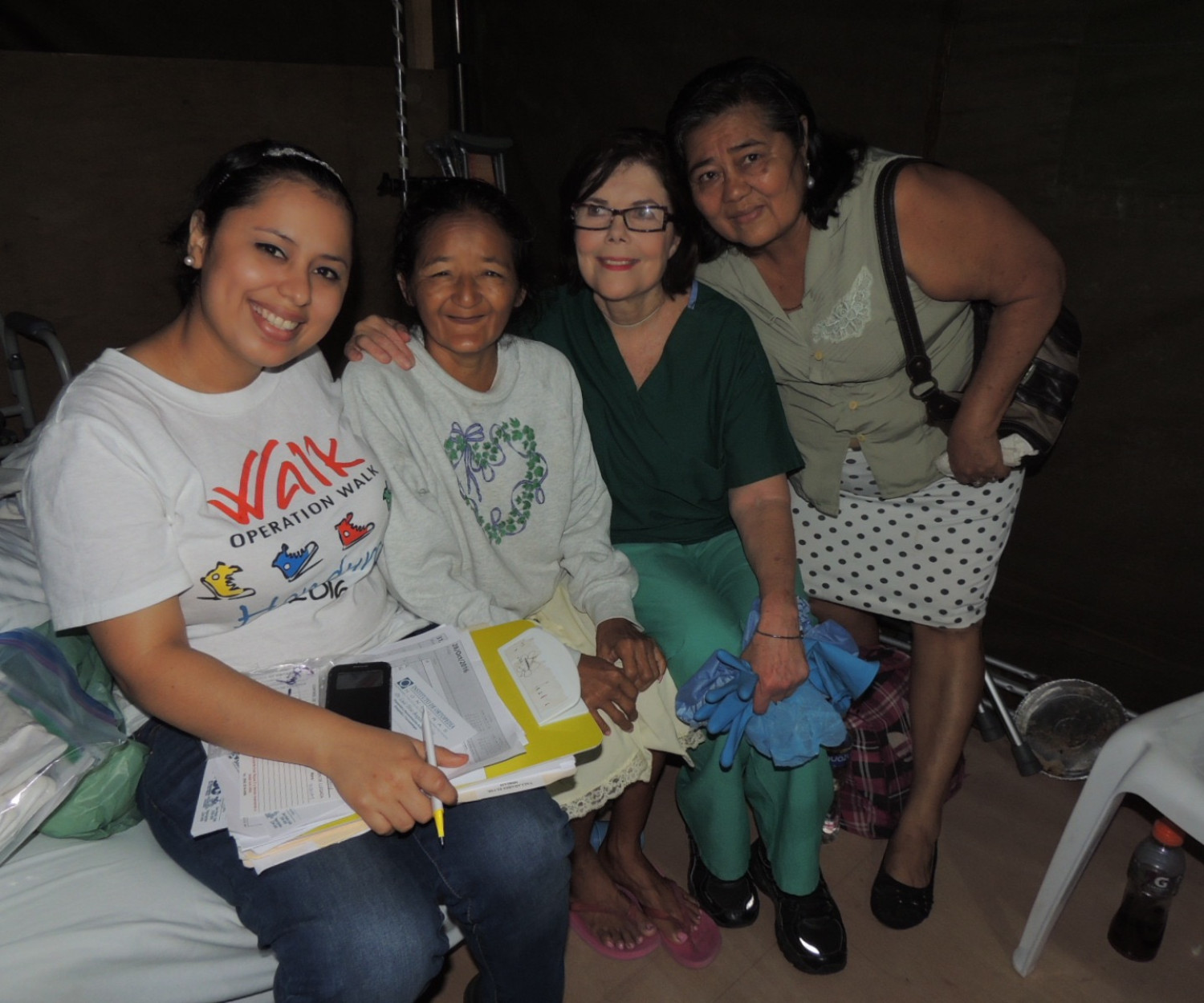 Time to go home: patient Angela Urrutia Cardona suffered from a broken hip for three years, severely limiting her ability to support herself