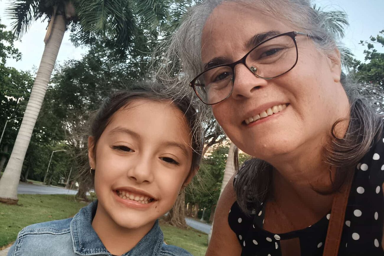 Tania with her granddaughter Helenita