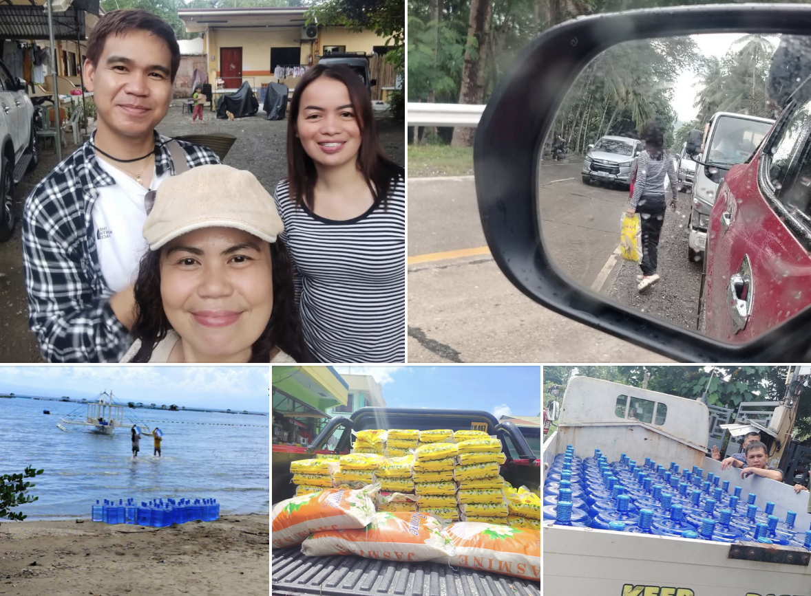 Mylene Fulgencio and volunteers helping the community of Glan_ Sarangani