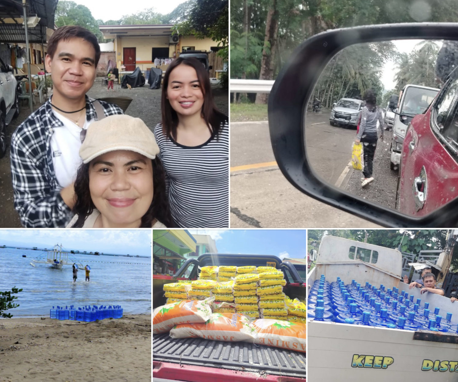 Mylene Fulgencio and volunteers helping the community of Glan_ Sarangani