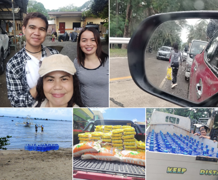 Mylene Fulgencio and volunteers helping the community of Glan_ Sarangani