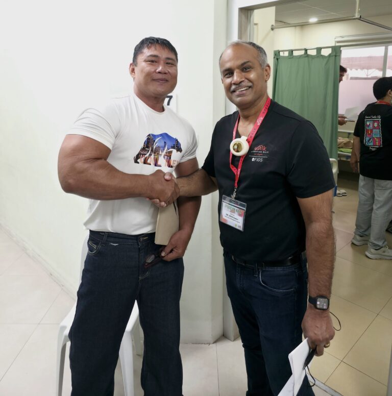 Brendon with Dr. Kumar
